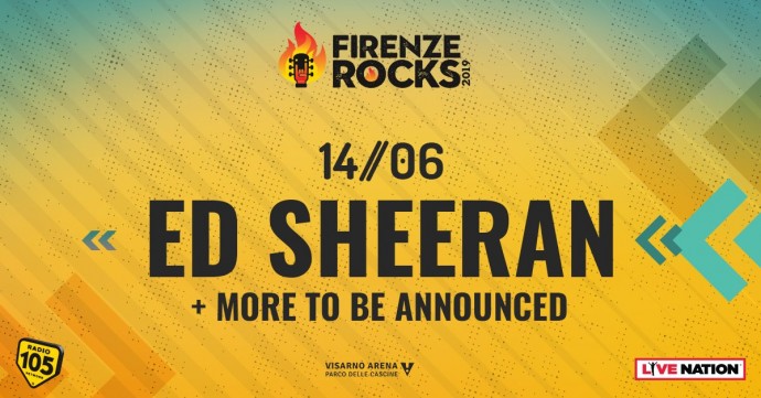 Ed Sheeran: dopo la richiesta record di biglietti per Roma e Milano, al via le prevendite lunedì per la data a Firenze Rocks.